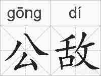 公敌的拼音