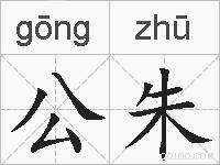 公朱的拼音