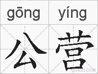 公营的拼音
