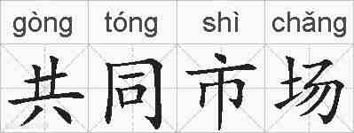 共同市场的拼音