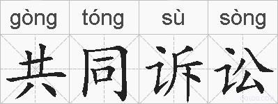 共同诉讼的拼音