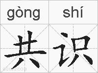 共识的拼音