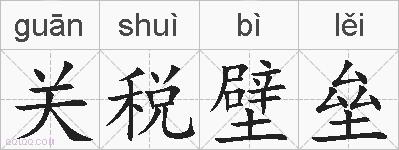 关税壁垒的拼音