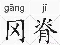 冈脊的拼音
