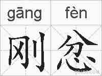 刚忿的拼音