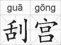 刮宫的拼音