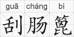 刮肠篦的拼音