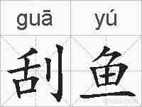 刮鱼的拼音
