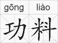 功料的拼音