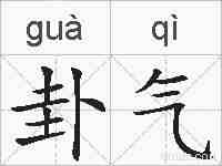 卦气的拼音