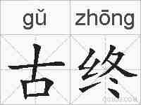 古终的拼音