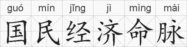 国民经济命脉的拼音