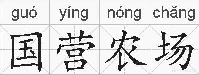 国营农场的拼音