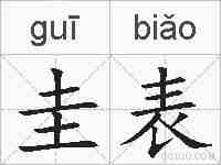圭表的拼音