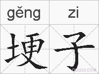 埂子的拼音