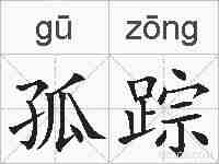孤踪的拼音