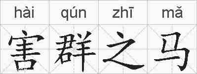 害群之马的拼音