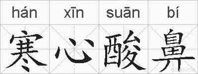 寒心酸鼻的拼音