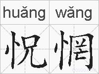 怳惘的拼音