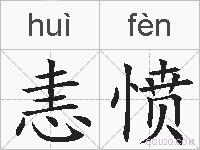 恚愤的拼音