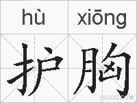 护胸的拼音