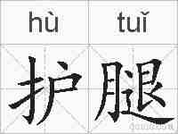 护腿的拼音