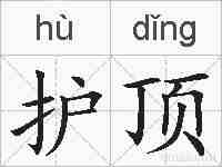 护顶的拼音