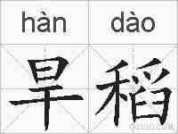 旱稻的拼音