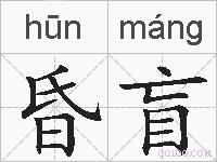 昏盲的拼音