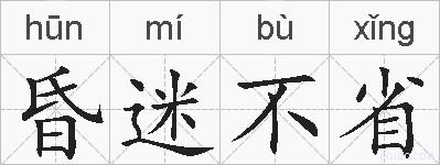 昏迷不省的拼音