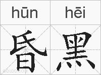 昏黑的拼音
