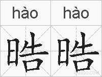 晧晧的拼音