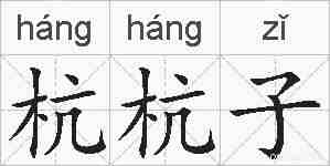 杭杭子的拼音