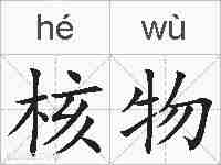 核物的拼音