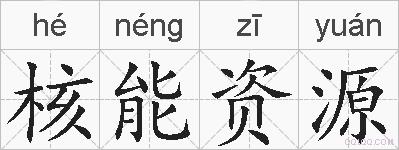 核能资源的拼音
