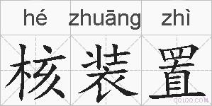核装置的拼音