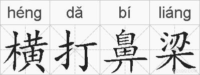 横打鼻梁的拼音