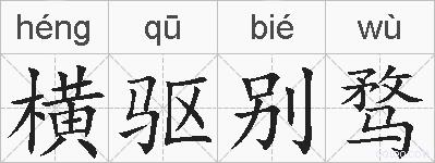 横驱别骛的拼音