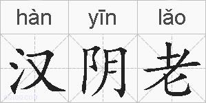 汉阴老的拼音