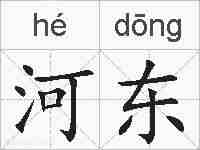 河东的拼音