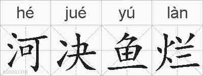河决鱼烂的拼音