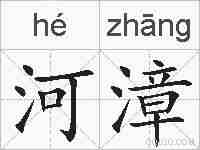河漳的拼音