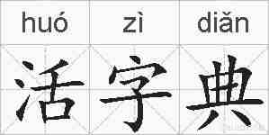 活字典的拼音