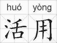 活用的拼音