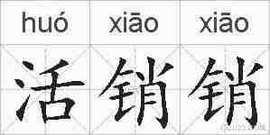 活销销的拼音