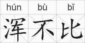 浑不比的拼音