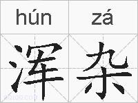 浑杂的拼音