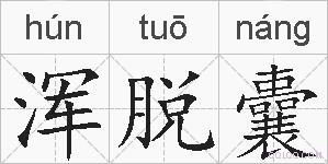 浑脱囊的拼音