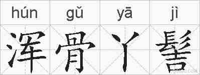浑骨丫髻的拼音
