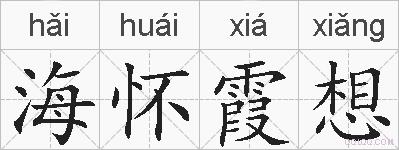 海怀霞想的拼音
